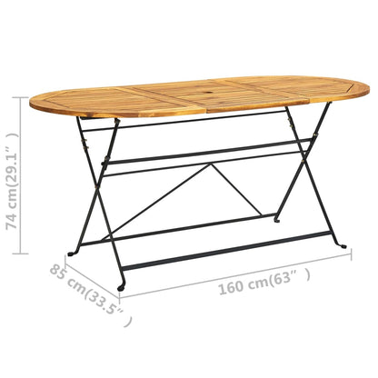 9-tlg. Garten-Essgruppe Klappbar Massivholz Akazie