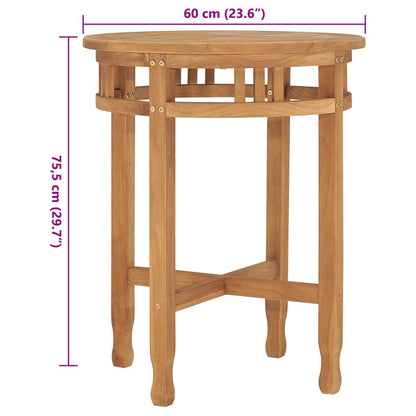 Bistrotisch Ø60x60 cm Teak Massivholz