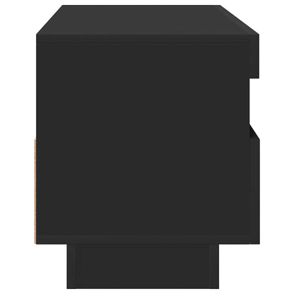 TV-Schrank mit LED-Leuchten Schwarz 100x35x40 cm