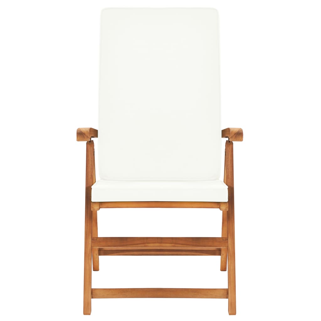 5-tlg. Garten-Essgruppe mit Kissen Massivholz Teak