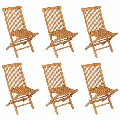 7-tlg. Garten-Essgruppe Massivholz Teak