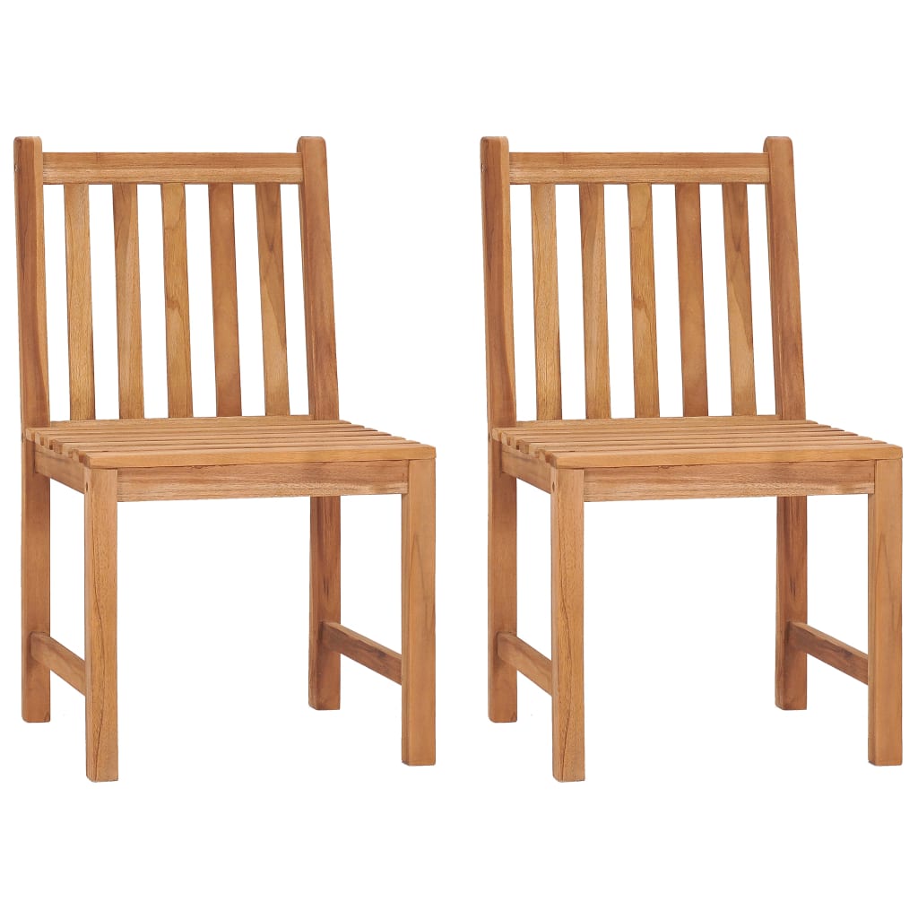 3-teiliges Garten-Ess-Set 80 x 80 cm Massivholz Teak