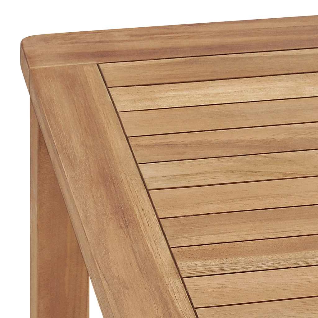 7-teiliges Garten-Ess-Set 140 x 80 cm Massivholz Teak