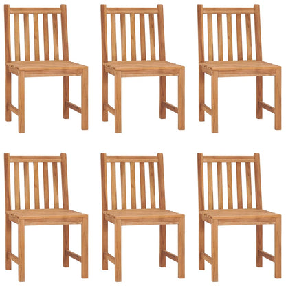 7-teiliges Garten-Ess-Set 160 x 80 cm Massivholz Teak