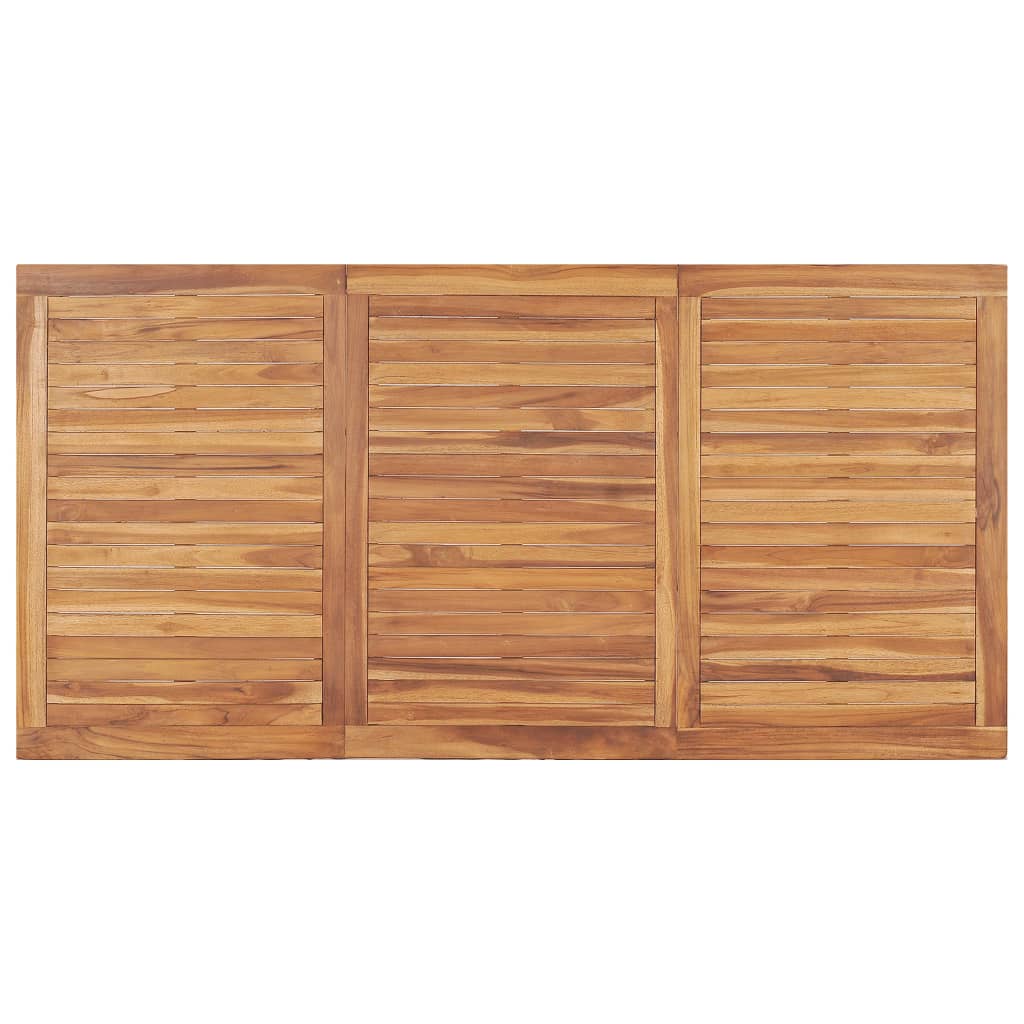 7-teiliges Garten-Ess-Set 180 x 90 cm Massivholz Teak
