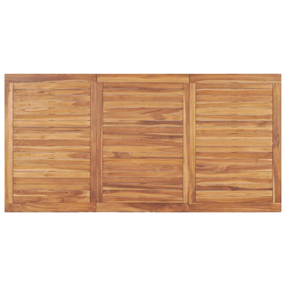 7-teiliges Garten-Ess-Set 180 x 90 cm Massivholz Teak