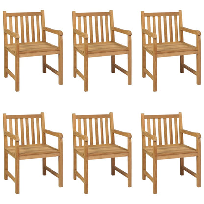 7-teiliges Garten-Ess-Set 200 x 100 cm Massivholz Teak