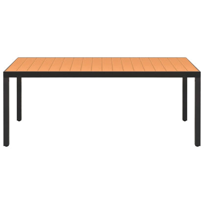 7-tlg. Garten-Essgruppe Schwarz und Braun