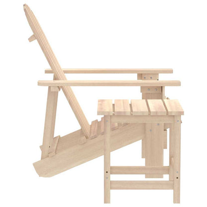 Adirondack-Gartenstuhl mit Tisch Massivholz Tanne