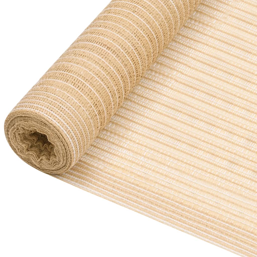 Zaunblende Beige 2x10 m HDPE 195 g/m²