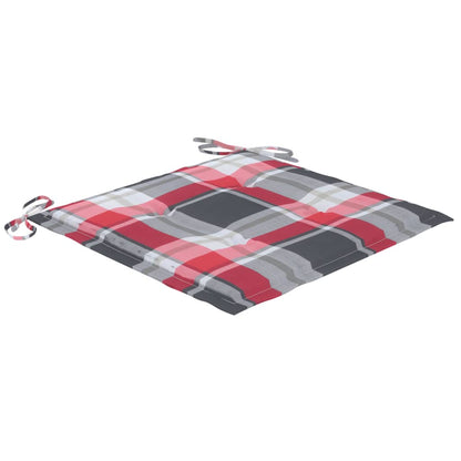 Gartenstühle 2 Stk. mit Kissen Massivholz Teak