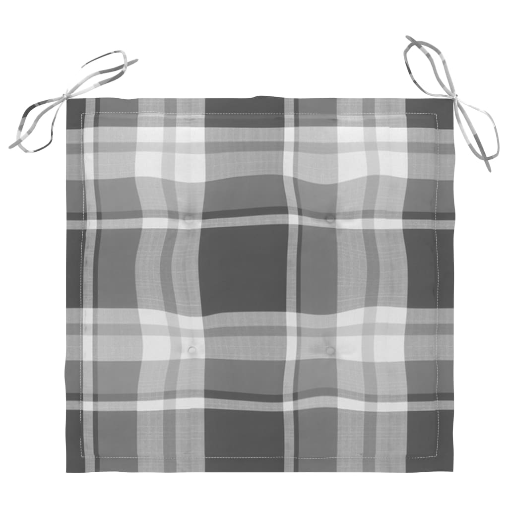 Gartenstühle 2 Stk. mit Kissen Massivholz Teak