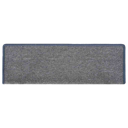 Stufenmatten 15 Stk. 65 x 21 x 4 cm Hellgrau und Blau Rechteckiger Rand