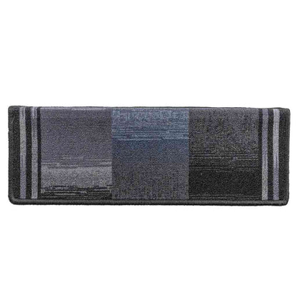 Treppenmatten Selbstklebend 15 Stk. 65x21x4 cm Schwarz und Grau