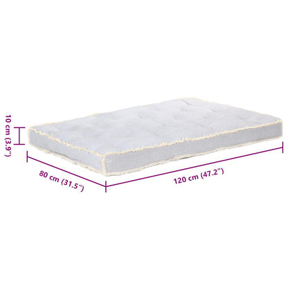 Palettensofa-Kissen Grau 120x80x10 cm