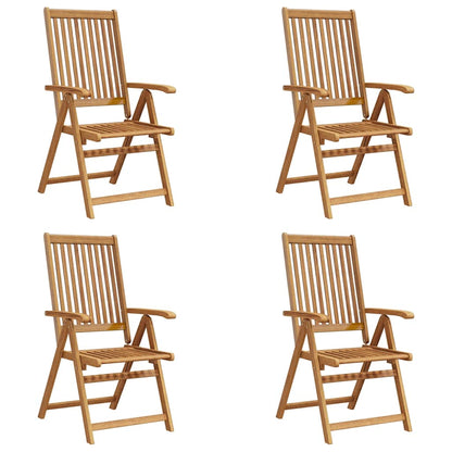 Klappbare Gartenstühle 4 Stk. Massivholz Akazie