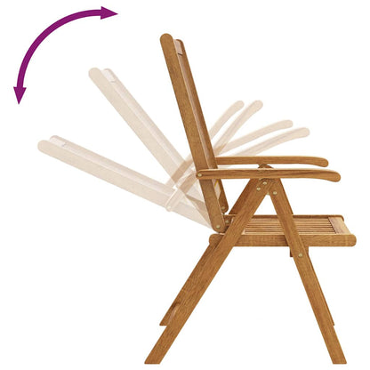 Klappbare Gartenstühle 6 Stk. Massivholz Akazie