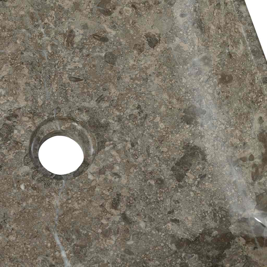 Waschbecken Grau 40x40x10 cm Marmor