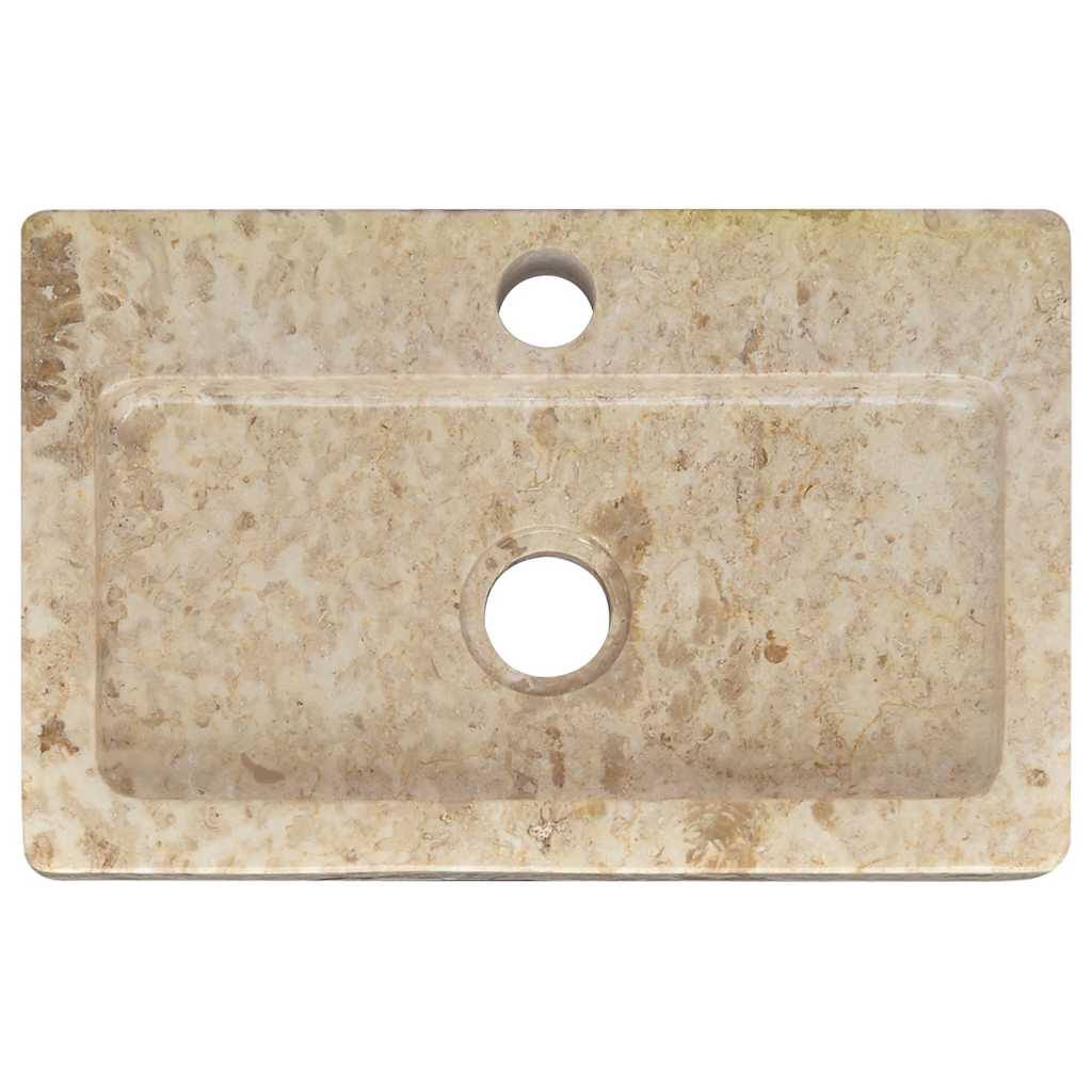 Wandwaschbecken Creme 38x24x6,5 cm Marmor