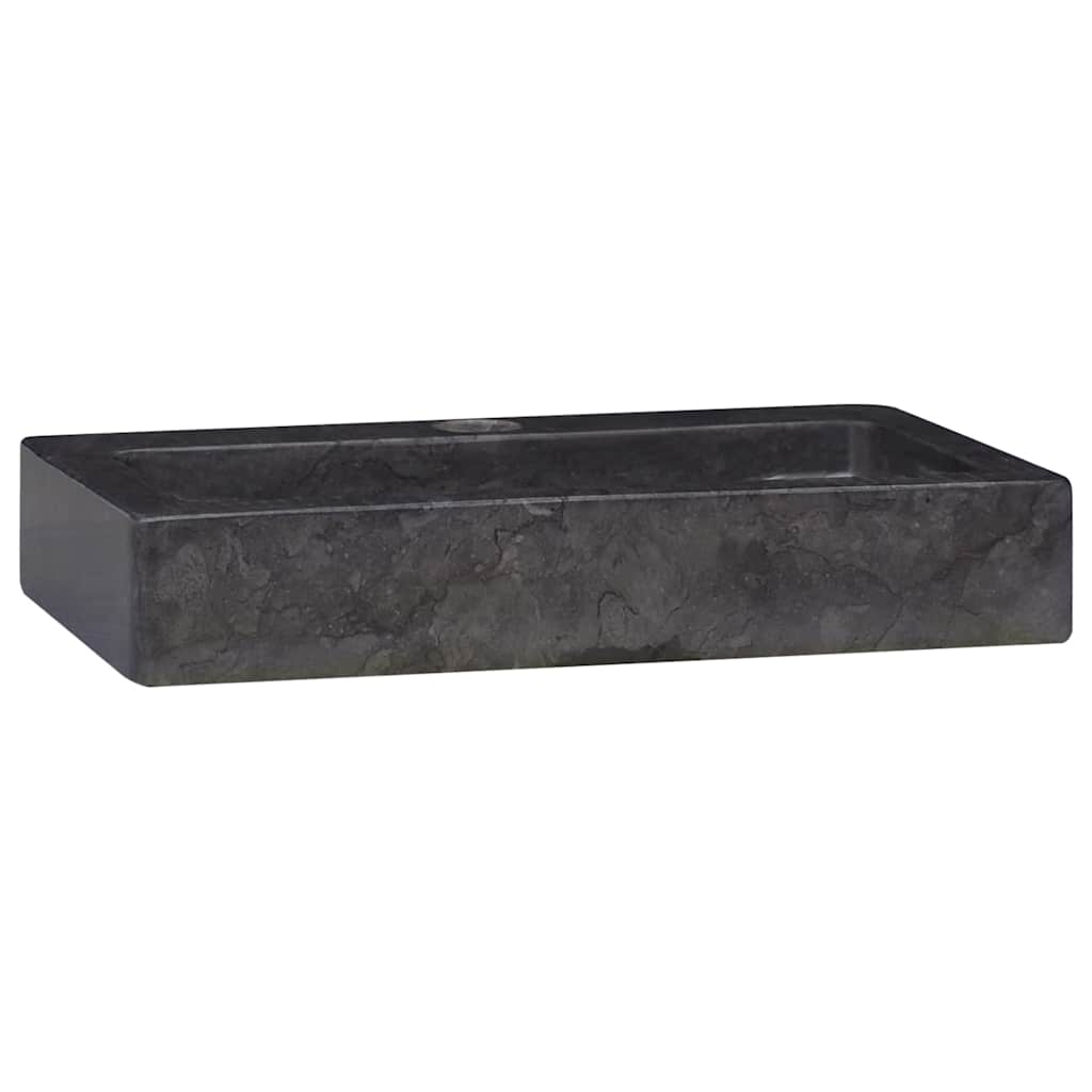 Wandwaschbecken Schwarz 38x24x6,5 cm Marmor
