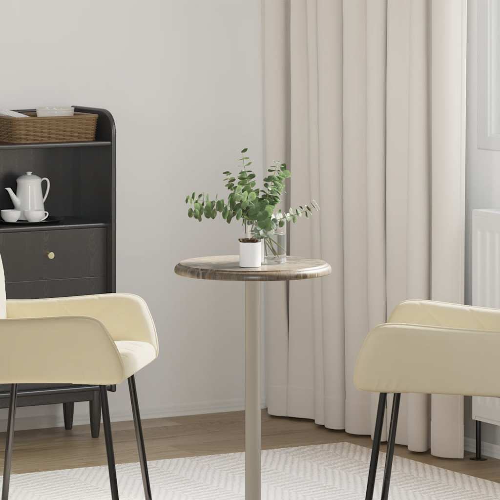 Tischplatte Grau Ø40x2,5 cm Marmor