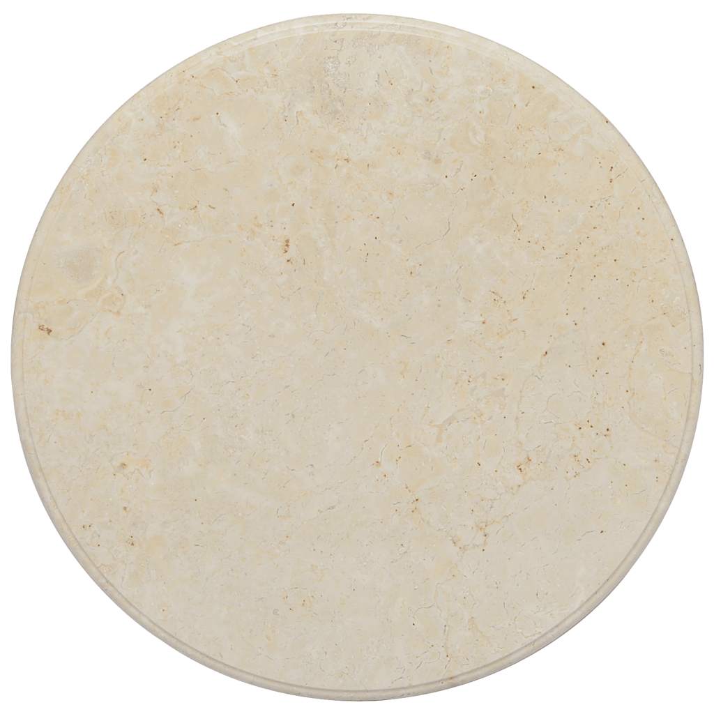 Tischplatte Creme Ø60x2,5 cm Marmor