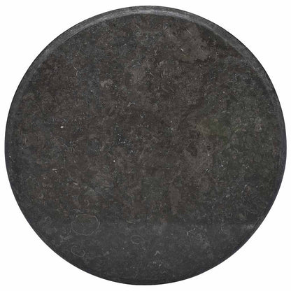 Tischplatte Schwarz Ø60x2,5 cm Marmor