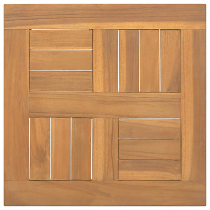 Tischplatte Quadratisch 40x40x2,5 cm Massivholz Teak