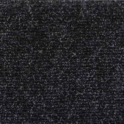 Stufenmatten Selbstklebend 10 Stk. 56x17x3 cm Schwarz Halbrund