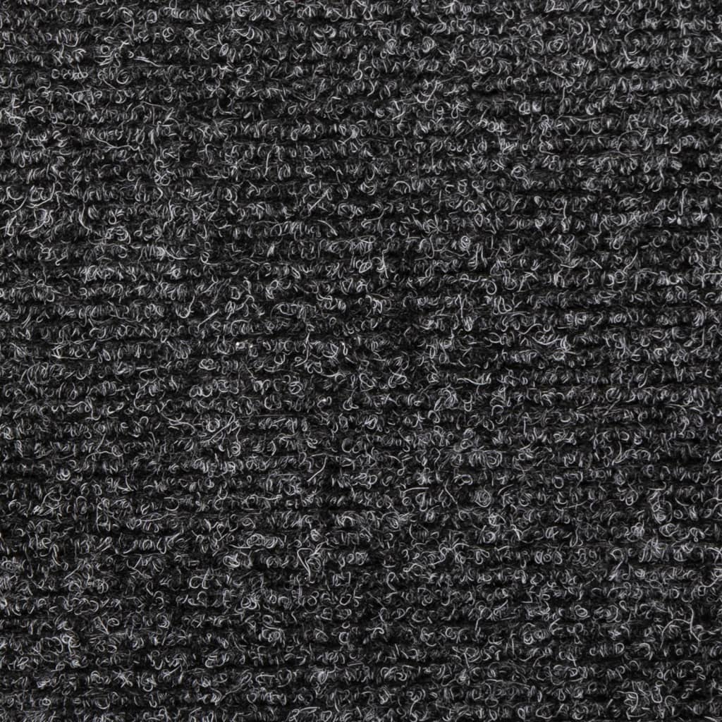 Stufenmatten Selbstklebend 5 Stk. 65x21x4 cm Dunkelgrau Rechteckiger Rand