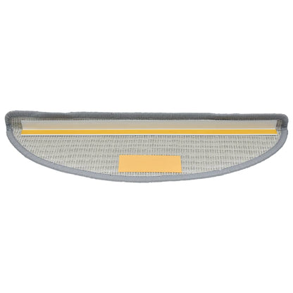 Stufenmatten 10 Stk. 56x17x3 cm Grau Halbrund