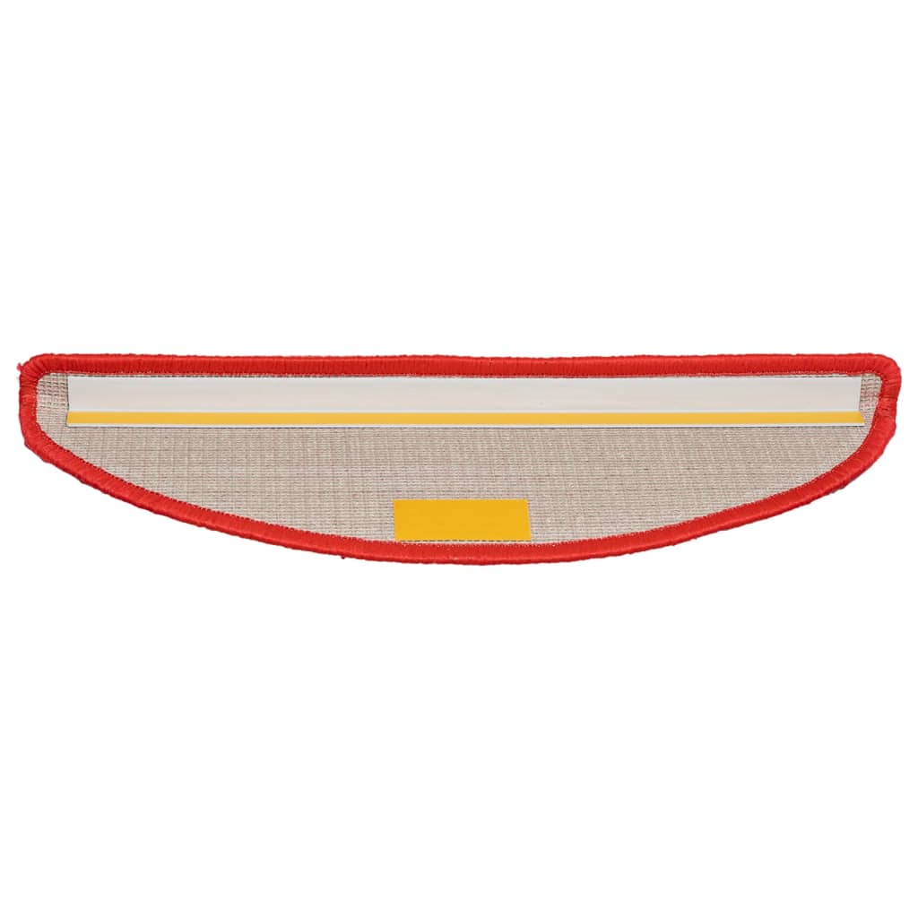 Stufenmatten 10 Stk. 56x17x3 cm Rot Halbrund