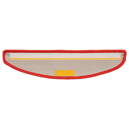Stufenmatten 10 Stk. 56x17x3 cm Rot Halbrund