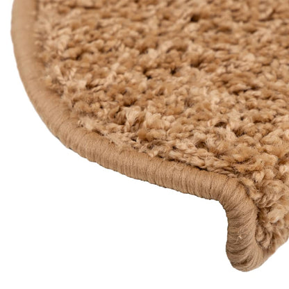 Stufenmatten 10 Stk. 65x21x4 cm Beige Halbrund Groß