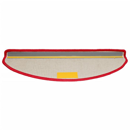 Stufenmatten 10 Stk. 65x21x4 cm Rot Halbrund Groß