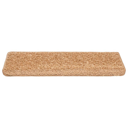 Stufenmatten 10 Stk. 65x21x4 cm Beige Rechteckiger Rand
