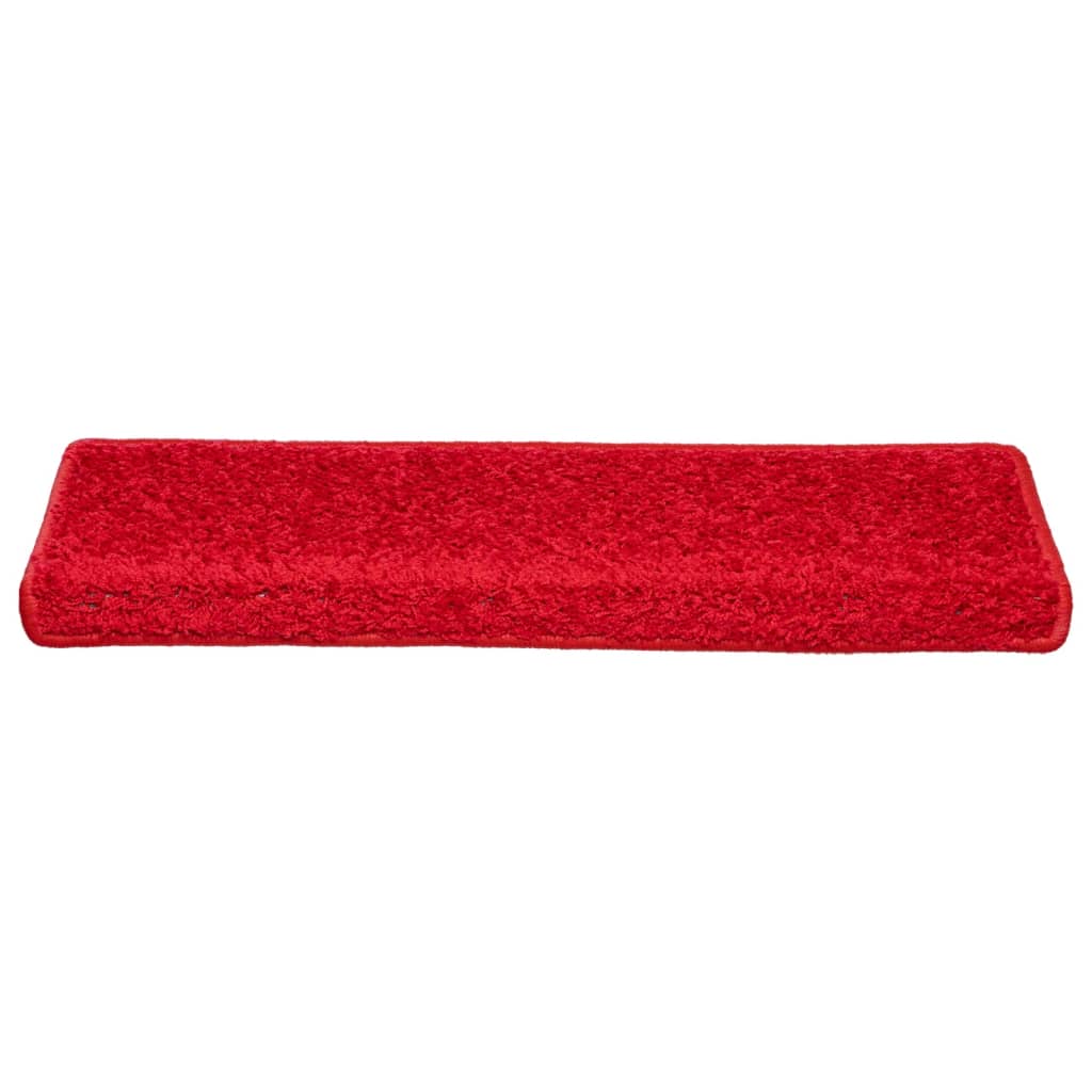 Stufenmatten 10 Stk. 65x21x4 cm Rot Rechteckiger Rand