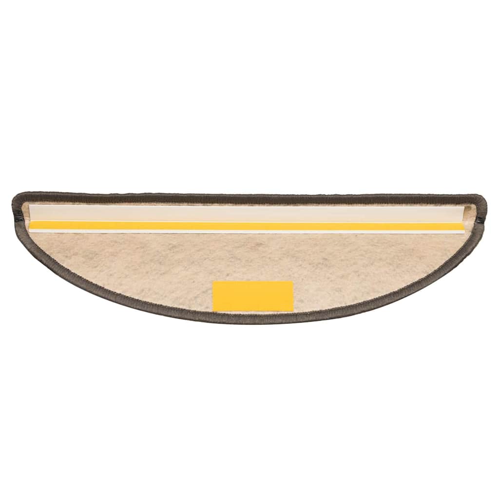 Treppenmatten Selbstklebend Sisal-Look 15 Stk 56x17x3 Grau-Beige