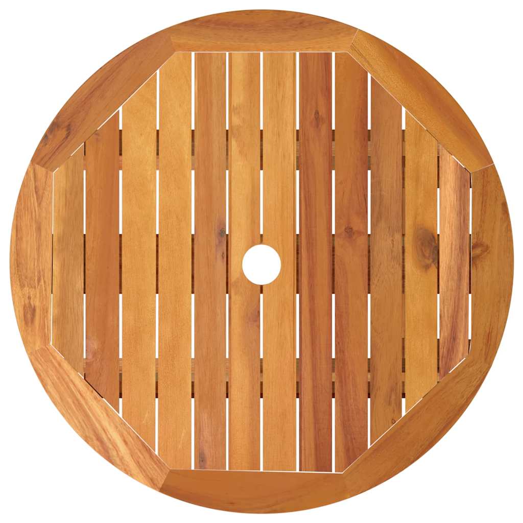 Klappbarer Gartentisch Ø60x75 cm Massivholz Eukalyptus