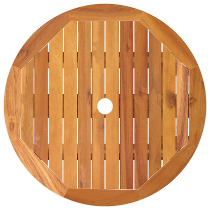 Klappbarer Gartentisch Ø60x75 cm Massivholz Eukalyptus