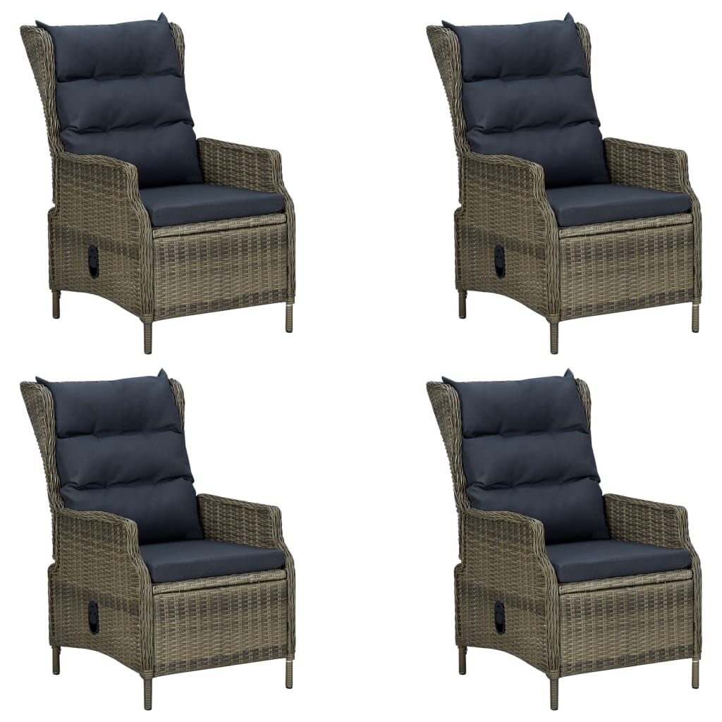 5-tlg. Garten-Essgruppe Braun