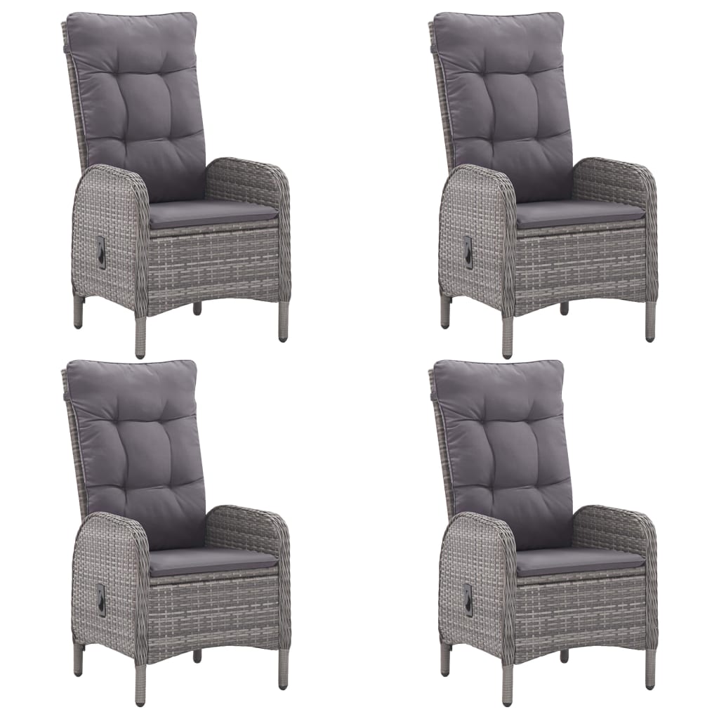 5-tlg. Garten-Essgruppe Grau