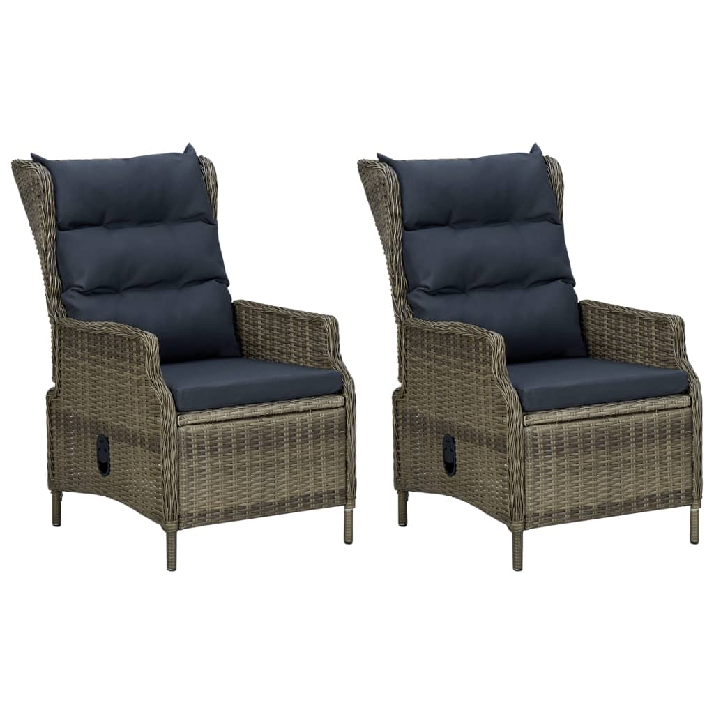 7-tlg. Garten-Essgruppe Braun