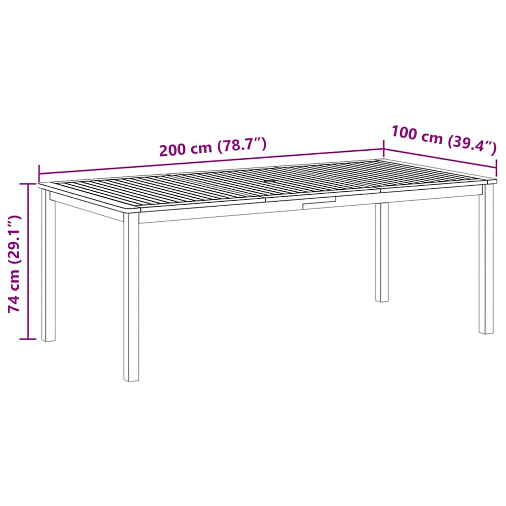 9-tlg. Garten-Essgruppe Grau