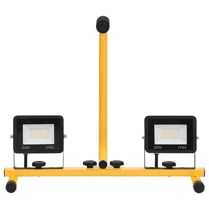 LED-Fluter mit Handgriff 2x20 W Kaltweiß