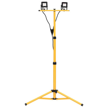 LED-Fluter mit Stativ 2x10 W Warmweiß