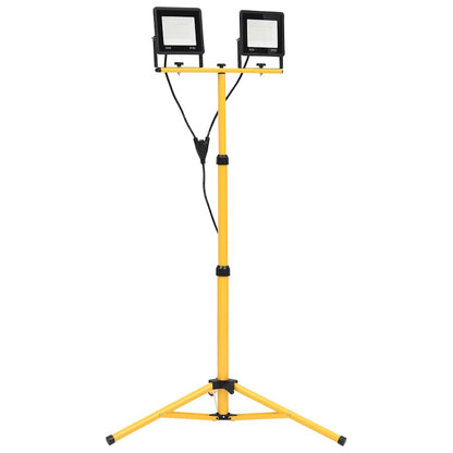 LED-Fluter mit Stativ 2x50 W Kaltweiß