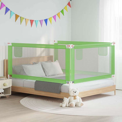 Kleinkind-Bettschutzgitter Grün 180x25 cm Stoff