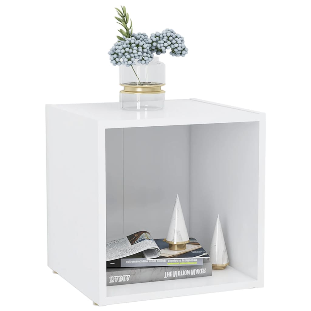 TV-Schränke 2 Stk. Weiß 37x35x37 cm Holzwerkstoff