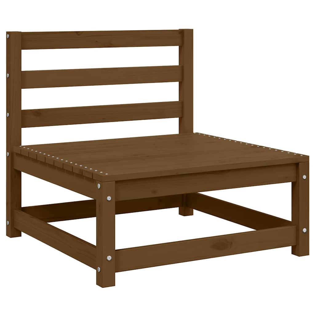 Garten-Mittelsofa Honigbraun Massivholz Kiefer